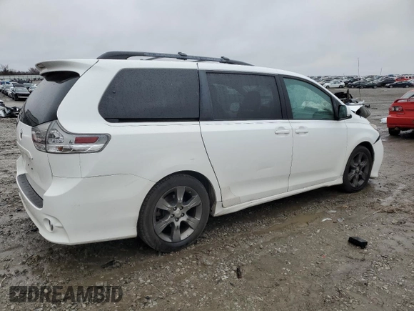 2011 Toyota Sienna SE with VIN 5TDXK3DC9BS075469, listed as a Copart auction lot 44900265 with 164,214 mi miles and Salvage Title. Bid and sale history available at carsss.com. Image 3.
