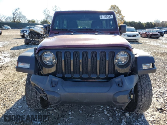 2021 Jeep Wrangler Unlimited Willys with VIN 1C4HJXDG9MW594591, listed as a Copart auction lot 81740454 with 48,070 mi miles and Salvage title. Bid and sale history available at DreamBid. Image 5.