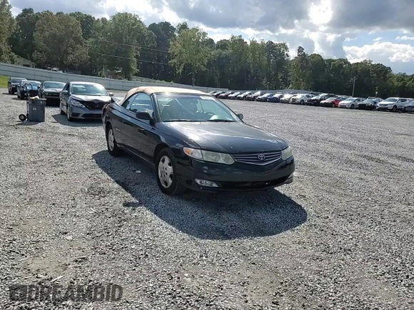 2002 Toyota Solara SE with VIN 2T1FF22P12C592550, listed as a Copart auction lot 74239934 with 221,988 mi miles and Salvage Title. Bid and sale history available at DreamBid. Image 11.