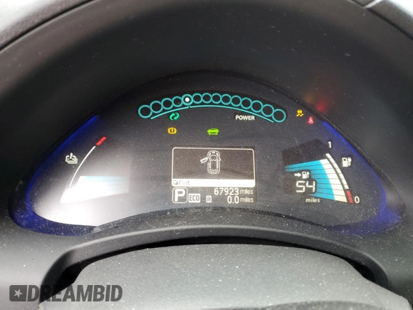 2016 Nissan LEAF S with VIN 1N4BZ0CP4GC314336, listed as a Copart auction lot 76608474 with 67,923 mi miles and Salvage Title. Bid and sale history available at carsss.com. Image 9.