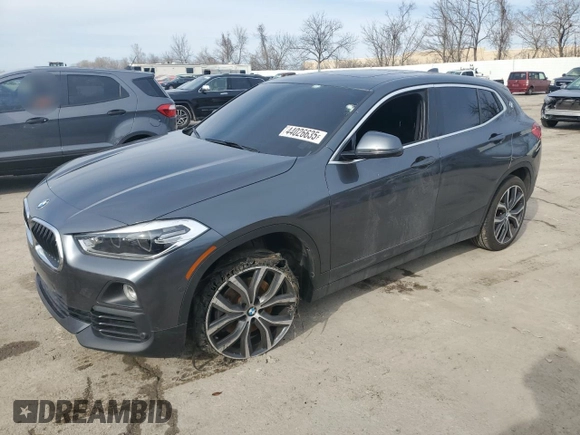 2018 BMW X2 xDrive28i with VIN WBXYJ5C39JEF78742, listed as a Copart auction lot 44026635 with Not Provided miles and Salvage Title. Bid and sale history available at carsss.com. Image 1.