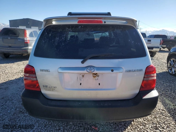 2003 Toyota Highlander with VIN JTEHF21A630135228, listed as a Copart auction lot 46934105 with 0 mi miles and Salvage Title. Bid and sale history available at carsss.com. Image 6.