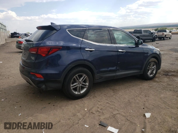 2017 Hyundai Santa Fe 2.4L with VIN 5XYZTDLB0HG452619, listed as a Copart auction lot 60617725 with 100,545 mi miles and Salvage title. Bid and sale history available at DreamBid. Image 3.