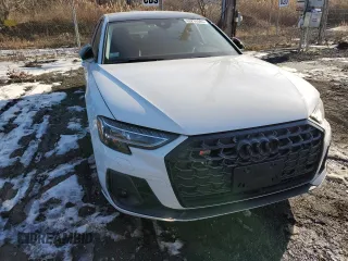 2023 Audi S8 with VIN WAULSAF85PN000614, listed as a Copart auction lot 43214585 with 20,079 mi miles and Salvage Title. Bid and sale history available at DreamBid. Image 5.