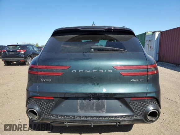2022 Genesis GV70 Sport с VIN KMUMCDTC9NU014594, выставлен на аукционе Copart как лот 56341715 с пробегом Не указан миль и Списание • Salvage title. История ставок и продаж доступна на DreamBid. Изображение 6.