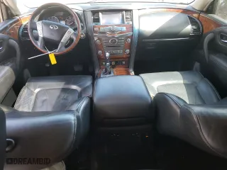 2015 Infiniti QX80 with VIN JN8AZ2NE2F9087208, listed as a Copart auction lot 54123784 with 67,962 mi miles and Salvage Title. Bid and sale history available at carsss.com. Image 8.
