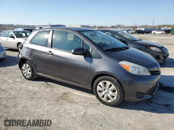 2013 Toyota Yaris L with VIN JTDJTUD37DD559468, listed as a Copart auction lot 48627254 with 141,672 mi miles and Salvage Title. Bid and sale history available at carsss.com. Image 4.