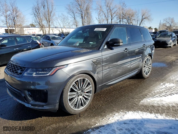 2018 Land Rover Range Rover Sport Autobiography with VIN SALWV2RE6JA809450, listed as a Copart auction lot 89003085 with 56,487 mi miles and Salvage Title. Bid and sale history available at carsss.com. Image 1.
