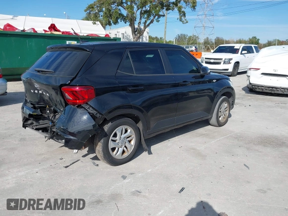 2023 Hyundai Venue SE with VIN KMHRB8A37PU220498, listed as a IAAI auction lot 41273705 with 20,004 mi miles and . Bid and sale history available at DreamBid. Image 4.
