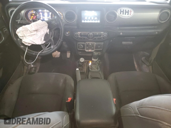2020 Jeep Gladiator Sport S with VIN 1C6JJTAG3LL185010, listed as a Copart auction lot 48855465 with 59,816 mi miles and Salvage Title. Bid and sale history available at carsss.com. Image 8.