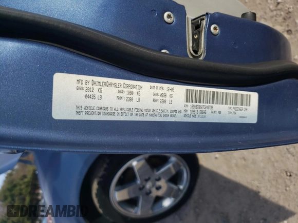 2007 Dodge Caliber R/T z VIN 1B3HB78K07D243730, wystawiony jako Copart lot #87064294 z przebiegiem 201 196 mil mil oraz Tytuł czysty. Historia ofert i sprzedaży dostępna na DreamBid. Obrazek 12.