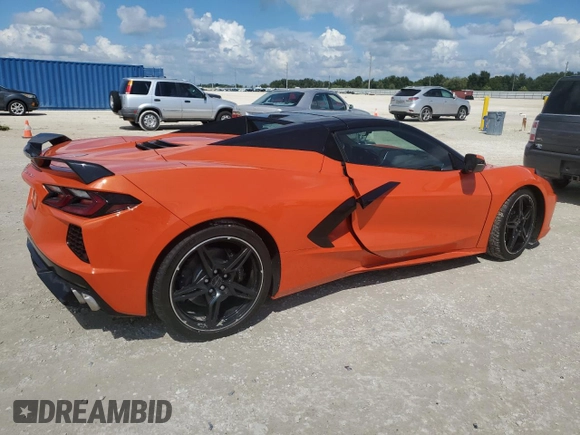 2021 Chevrolet Corvette 2LT with VIN 1G1YB3D44M5112278, listed as a Copart auction lot 73729174 with 0 mi miles and Salvage Title. Bid and sale history available at carsss.com. Image 3.