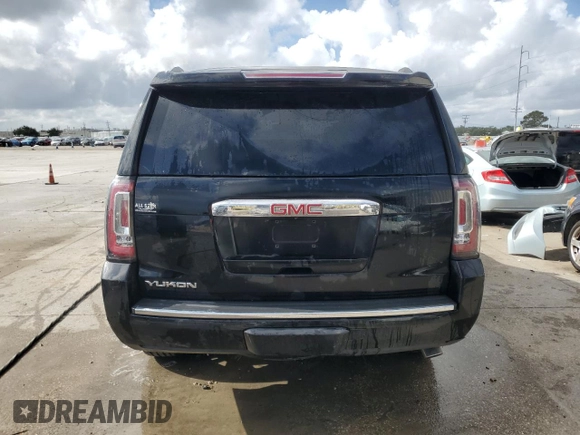 2017 GMC Yukon Denali with VIN 1GKS1CKJ7HR261831, listed as a Copart auction lot 79091724 with 156,082 mi miles and Salvage Title. Bid and sale history available at carsss.com. Image 6.
