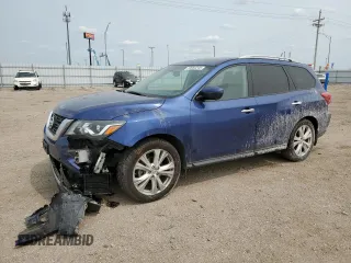 2018 Nissan Pathfinder SL with VIN 5N1DR2MM3JC654941, listed as a Copart auction lot 59060245 with 77,891 mi miles and Salvage title. Bid and sale history available at DreamBid. Image 1.