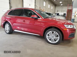 2018 Audi Q5 Premium Plus with VIN WA1BNAFY9J2241245, listed as a Copart auction lot 60152755 with 70,352 mi miles and Salvage title. Bid and sale history available at DreamBid. Image 4.