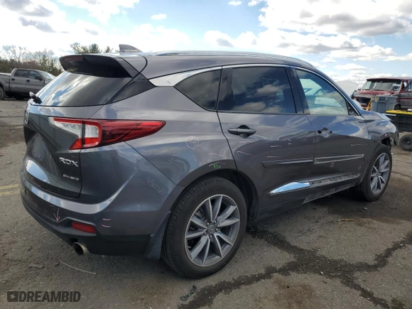 2019 Acura RDX w/Advance Pkg with VIN 5J8TC2H71KL007303, listed as a Copart auction lot 47179435 with 107,465 mi miles and Salvage Title. Bid and sale history available at carsss.com. Image 3.