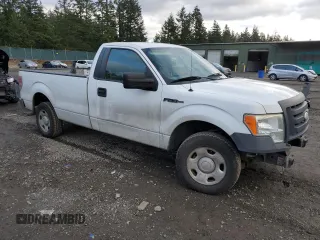 2009 Ford F-150 XL with VIN 1FTPF12V89KA70911, listed as a Copart auction lot 46358075 with 209,017 mi miles and Salvage Title. Bid and sale history available at carsss.com. Image 4.