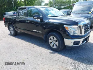 2018 Nissan Titan SV with VIN 1N6AA1E59JN510750, listed as a IAAI auction lot 42792397 with 107,981 mi miles and . Bid and sale history available at DreamBid. Image 1.