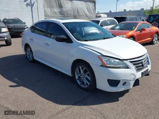2013 Nissan Sentra SV with VIN 3N1AB7AP1DL740655, listed as a IAAI auction lot 41964497 with 96,221 mi miles. Bid and sale history available at carsss.com. Image 1.