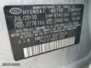 2011 Hyundai Azera Limited with VIN KMHFC4DF2BA539526, listed as a Copart auction lot 86614414 with 178,136 mi miles and Salvage Title. Bid and sale history available at carsss.com. Image 12.