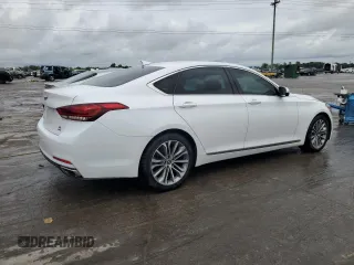 2017 Genesis G80 3.8L with VIN KMHGN4JE8HU176487, listed as a Copart auction lot 58164225 with 47,052 mi miles and Salvage title. Bid and sale history available at DreamBid. Image 3.