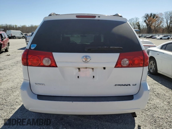 2007 Toyota Sienna CE with VIN 5TDZK23C17S065711, listed as a Copart auction lot 49992145 with 125,622 mi miles and Salvage Title. Bid and sale history available at DreamBid. Image 6.