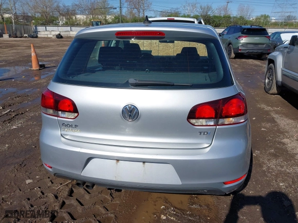 2013 Volkswagen Golf TDI with VIN WVWDM7AJ0DW138100, listed as a IAAI auction lot 41978728 with 103,264 mi miles. Bid and sale history available at carsss.com. Image 16.