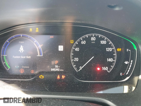 2020 Honda Accord Touring with VIN 1HGCV3F96LA004799, listed as a Copart auction lot 49453845 with 45,392 mi miles and Salvage title. Bid and sale history available at DreamBid. Image 9.