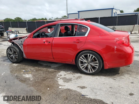 2013 Infiniti G37 Journey with VIN JN1CV6AP7DM303064, listed as a Copart auction lot 56461445 with 110,465 mi miles and Salvage title. Bid and sale history available at DreamBid. Image 2.