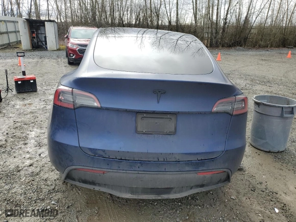 2022 Tesla Model Y Long Range with VIN 7SAYGAEE5NF400740, listed as a Copart auction lot 45728125 with NaN miles and Salvage Title. Bid and sale history available at carsss.com. Image 6.