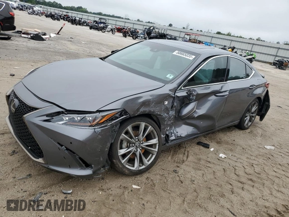 2020 Lexus ES 350 F Sport z VIN 58AGZ1B17LU077854, wystawiony jako Copart lot #58665035 z przebiegiem 52 975 mil mil oraz Szkoda całkowita • Salvage title. Historia ofert i sprzedaży dostępna na DreamBid. Obrazek 1.