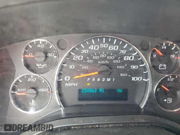 2011 Chevrolet Express Passenger 1LT with VIN 1GAZG1FGXB1106362, listed as a Copart auction lot 55584285 with 250,862 mi miles and Salvage title. Bid and sale history available at DreamBid. Image 9.