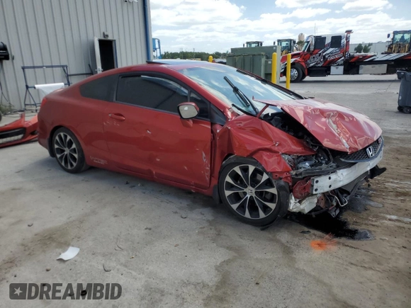 2013 Honda Civic Si with VIN 2HGFG4A53DH705255, listed as a Copart auction lot 55443595 with 107,851 mi miles and Salvage title. Bid and sale history available at DreamBid. Image 4.