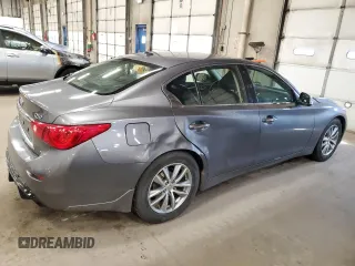 2014 Infiniti Q50 Premium with VIN JN1BV7AR5EM683185, listed as a Copart auction lot 53796975 with 149,277 mi miles and Salvage Title. Bid and sale history available at DreamBid. Image 3.