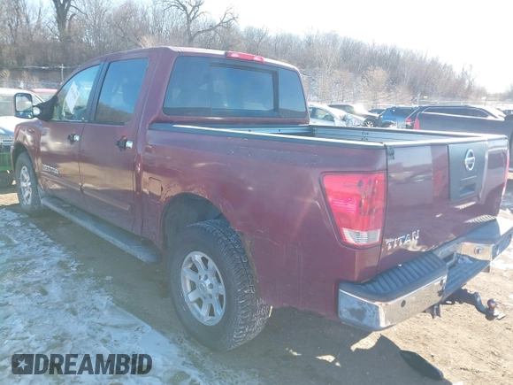2005 Nissan Titan LE with VIN 1N6AA07B55N503619, listed as a IAAI auction lot 41411281 with 177,538 mi miles. Bid and sale history available at carsss.com. Image 3.