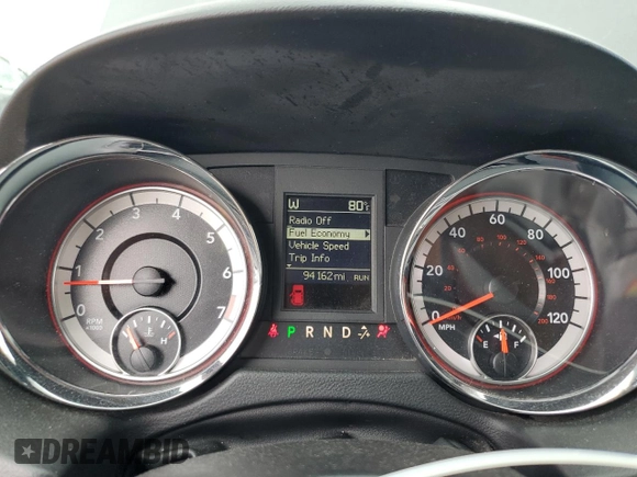 2020 Dodge Grand Caravan GT with VIN 2C4RDGEG4LR191166, listed as a Copart auction lot 54595265 with 94,162 mi miles and Salvage Title. Bid and sale history available at DreamBid. Image 9.