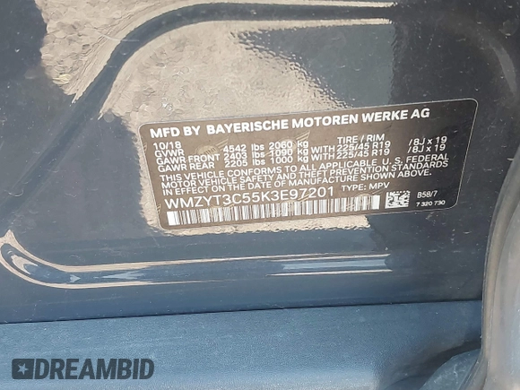 2019 MINI Countryman Cooper S с VIN WMZYT3C55K3E97201, выставлен на аукционе IAAI как лот 40550228 с пробегом Не указан миль и . История ставок и продаж доступна на DreamBid. Изображение 9.
