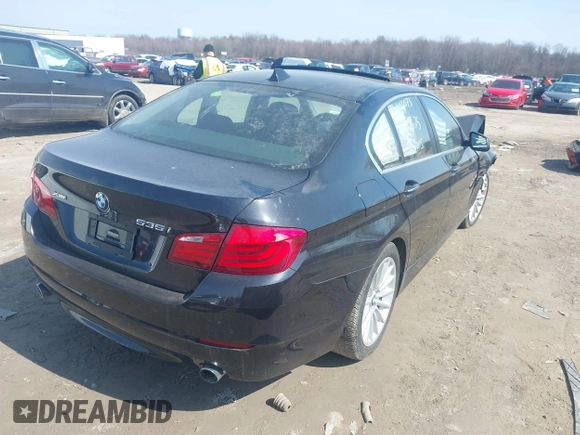 2013 BMW 5 Series 535i xDrive with VIN WBAFU7C59DDU71560, listed as a IAAI auction lot 41768025 with 155,095 mi miles and . Bid and sale history available at carsss.com. Image 4.