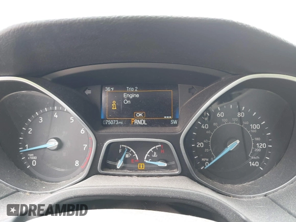 2018 Ford Focus SE with VIN 1FADP3F29JL269000, listed as a IAAI auction lot 41630271 with 75,073 mi miles. Bid and sale history available at carsss.com. Image 7.