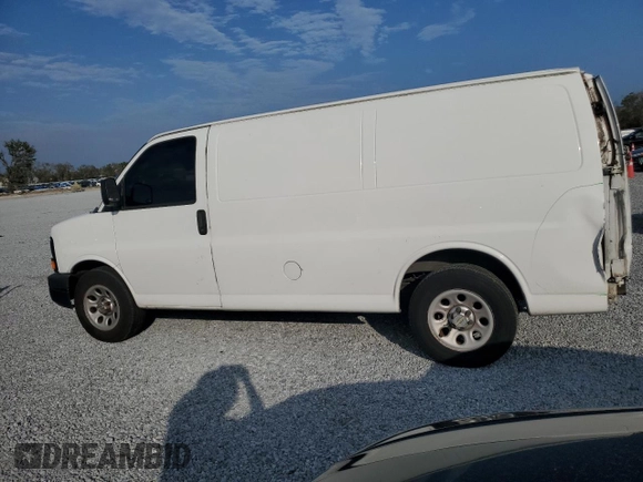 2013 Chevrolet Express Cargo Van with VIN 1GCSGAFX3D1173610, listed as a Copart auction lot 88341225 with 396,659 mi miles and Salvage Title. Bid and sale history available at carsss.com. Image 2.