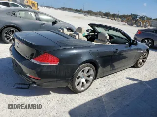 2007 BMW 6 Series 650i with VIN WBAEK135X7CN80845, listed as a Copart auction lot 77279554 with 77,235 mi miles and Salvage Title. Bid and sale history available at carsss.com. Image 3.