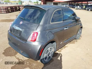 2016 FIAT 500e with VIN 3C3CFFGE8GT155154, listed as a IAAI auction lot 42023799 with 36,551 mi miles. Bid and sale history available at carsss.com. Image 4.