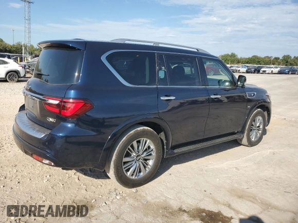 2018 Infiniti QX80 with VIN JN8AZ2NE7J9193002, listed as a Copart auction lot 72752564 with 100,692 mi miles and Salvage Title. Bid and sale history available at carsss.com. Image 3.