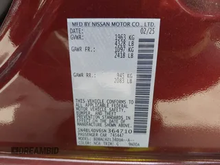 2025 Nissan Altima SV z VIN 1N4BL4DV6SN364710, wystawiony jako IAAI lot #42314788 z przebiegiem 6 901 mil mil oraz . Historia ofert i sprzedaży dostępna na DreamBid. Obrazek 9.