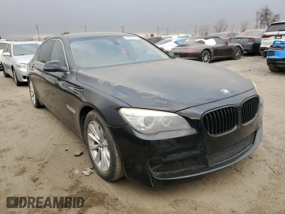 2015 BMW 7 Series 740Li with VIN WBAYE4C50FD947217, listed as a Copart auction lot 87899785 with Not provided miles and Salvage title. Bid and sale history available at DreamBid. Image 4.