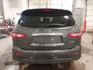 2013 Infiniti JX35 with VIN 5N1AL0MM9DC302346, listed as a IAAI auction lot 41731095 with 118,752 mi miles. Bid and sale history available at carsss.com. Image 16.