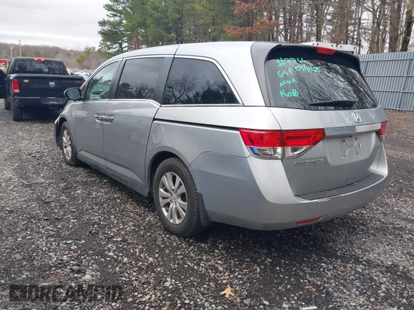2016 Honda Odyssey EX-L with VIN 5FNRL5H61GB147766, listed as a IAAI auction lot 41822141 with 105,261 mi miles and . Bid and sale history available at DreamBid. Image 3.