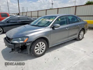 2012 Volkswagen Passat S with VIN 1VWAH7A30CC096307, listed as a Copart auction lot 63199545 with 120,348 mi miles and Salvage title. Bid and sale history available at DreamBid. Image 1.