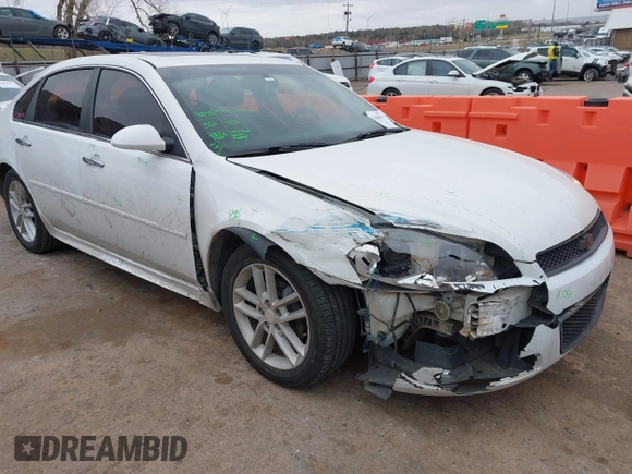 2013 Chevrolet Impala LTZ with VIN 2G1WC5E34D1152402, listed as a IAAI auction lot 41838035 with 214,088 mi miles and . Bid and sale history available at DreamBid. Image 1.