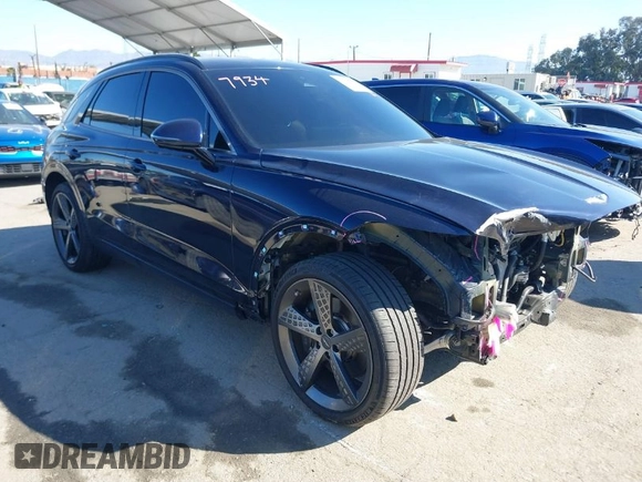 2023 Genesis GV70 2.5T with VIN KMUMADTB5PU125501, listed as a IAAI auction lot 41616371 with 26,929 mi miles. Bid and sale history available at carsss.com. Image 1.